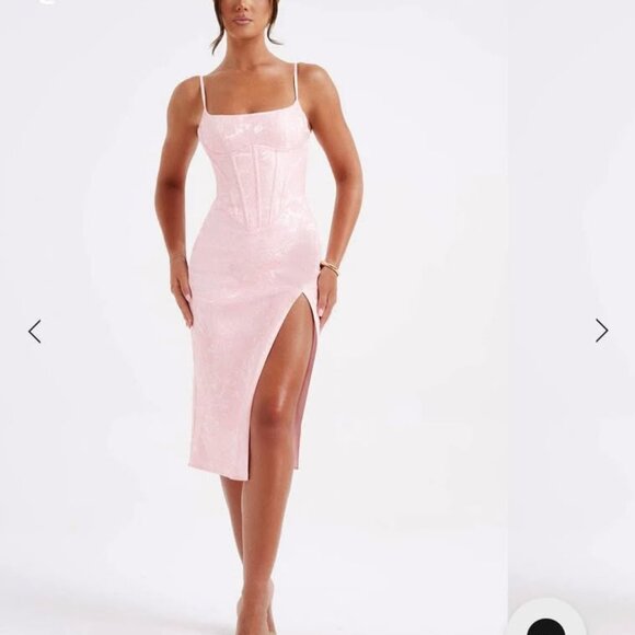 Pink Corset Midi Dress (Babyboo) - Picture 1 of 5